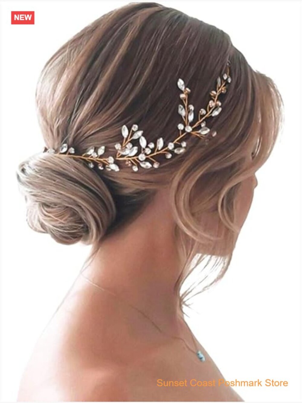 Crystal Rhinestone Wedding Hair Vine Bridal Hair Piece For Women